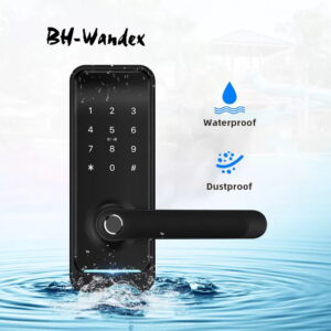 zamek elektroniczny 2022 czarny wodoodporny